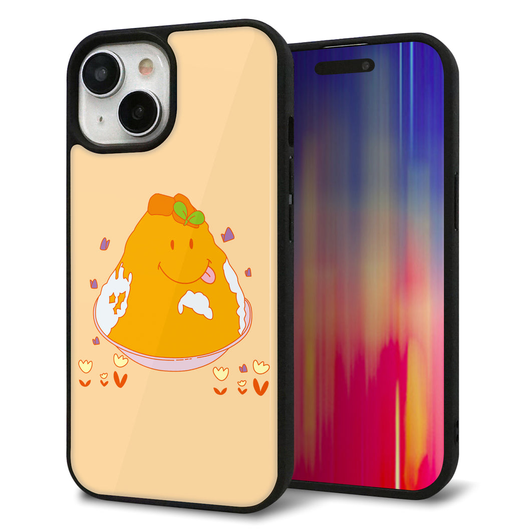 iPhone15 強化ガラス＆TPUスマホケース ガラプリ【MA904 台湾風かき氷】