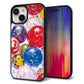 iPhone15 強化ガラス＆TPUスマホケース ガラプリ【MA935 ヨーヨー】
