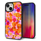 iPhone 15 強化ガラス＆TPUスマホケース ガラプリ【SC869 リバティプリント フルールドパルファン（ピンク）】