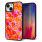 iPhone 15 強化ガラス＆TPUスマホケース ガラプリ【SC871 リバティプリント フルールドパルファン（レッド）】