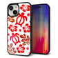iPhone15 強化ガラス＆TPUスマホケース ガラプリ【SC881 ハワイアンアロハホヌ（レッド）】
