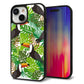 iPhone 15 強化ガラス＆TPUスマホケース ガラプリ【SC894 ボタニカル トロピカルバード】