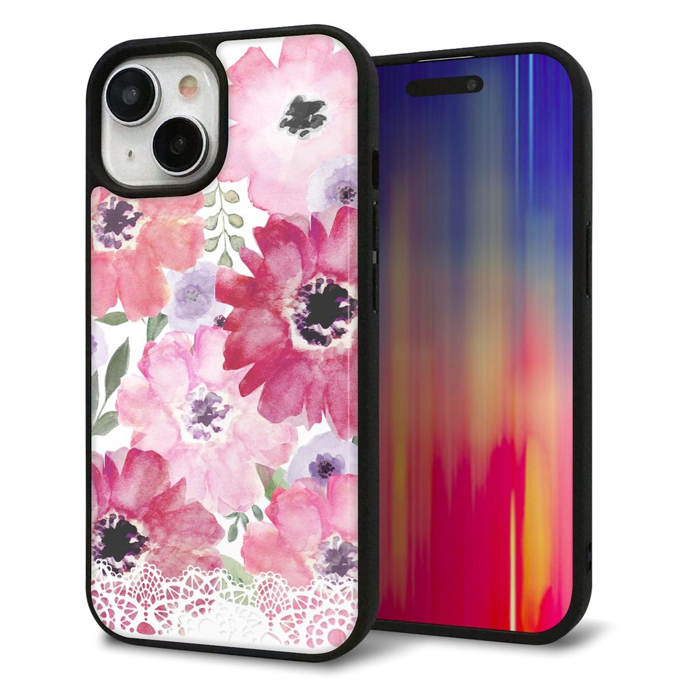 iPhone 15 強化ガラス＆TPUスマホケース ガラプリ【SC943 ドゥ・パフューム１】