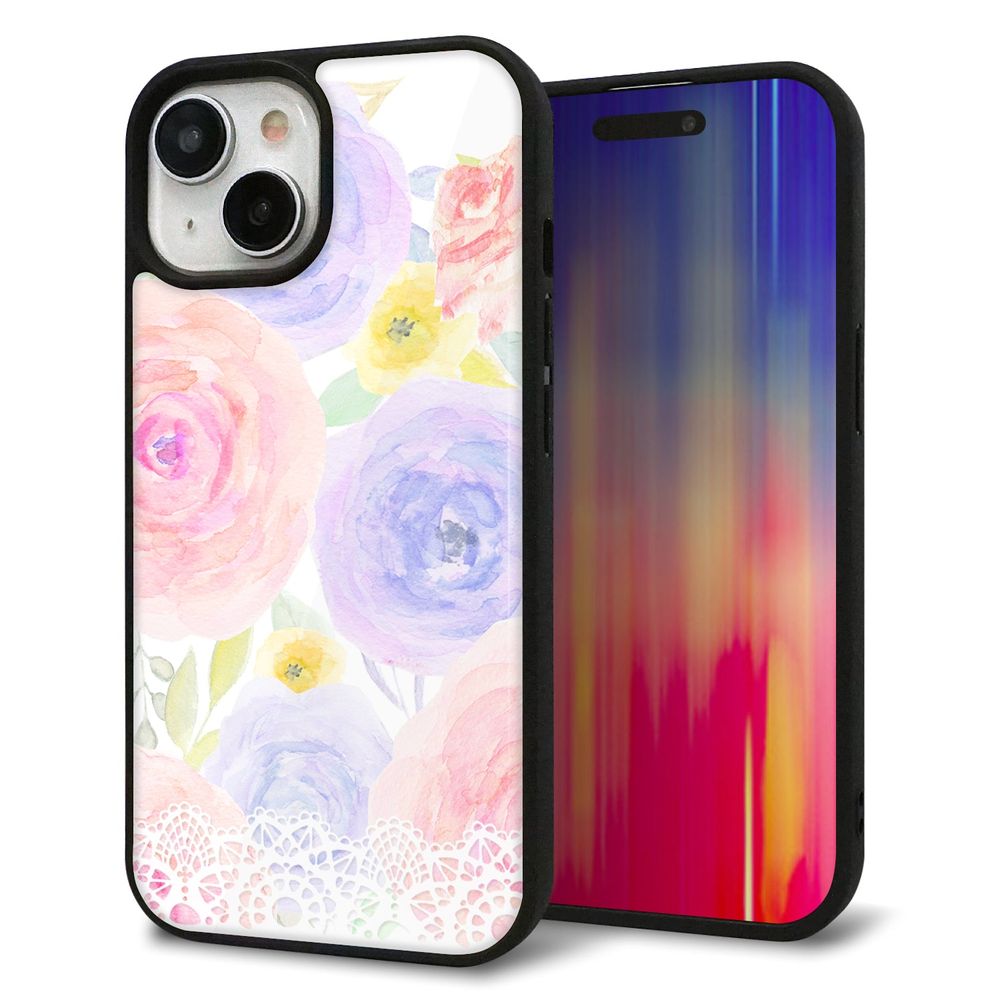 iPhone 15 強化ガラス＆TPUスマホケース ガラプリ【SC947 ドゥ・パフューム５】