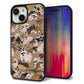 iPhone15 強化ガラス＆TPUスマホケース ガラプリ【TA008 百犬】