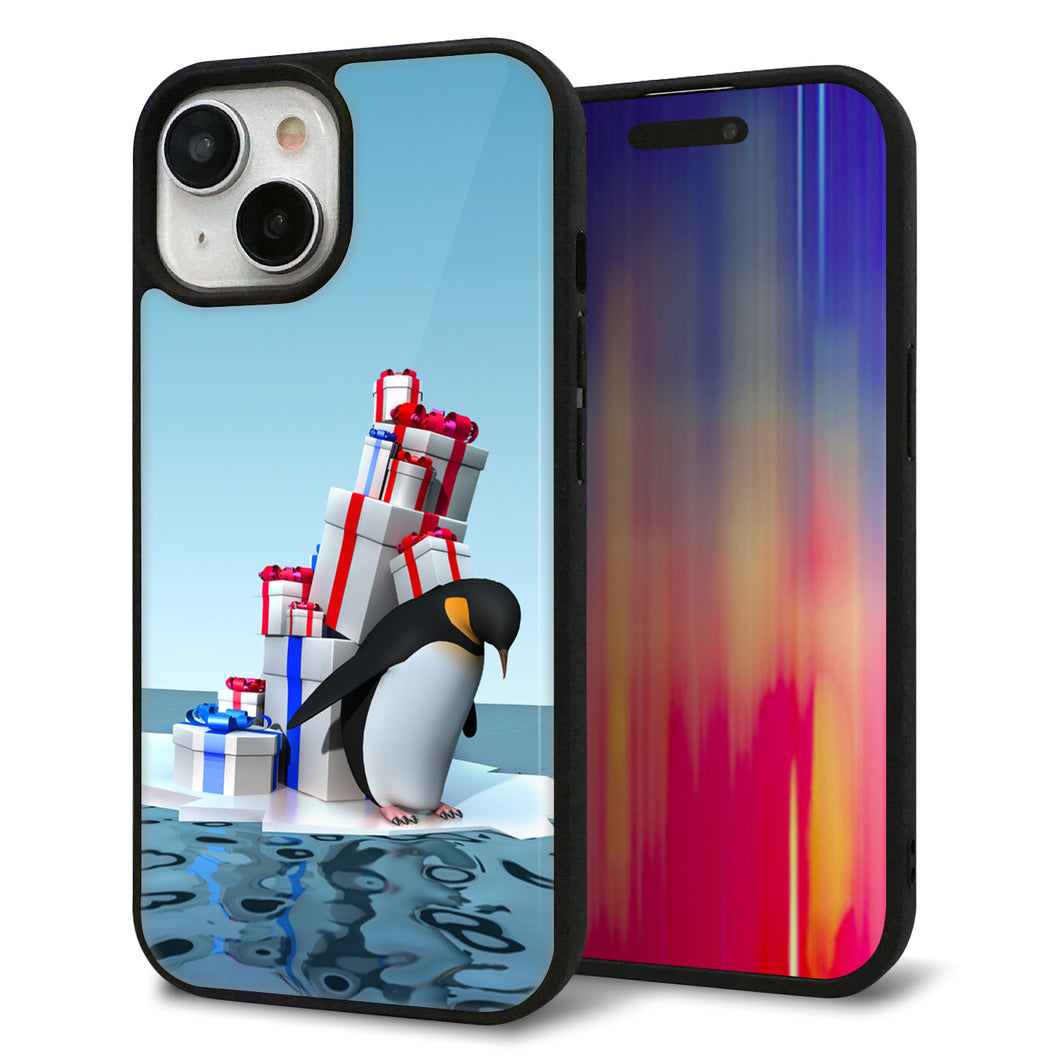 iPhone15 強化ガラス＆TPUスマホケース ガラプリ【XA805 人気者は辛い…】