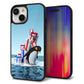iPhone15 強化ガラス＆TPUスマホケース ガラプリ【XA805 人気者は辛い…】