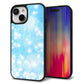 iPhone 15 強化ガラス＆TPUスマホケース ガラプリ【YJ289 デザインブルー】