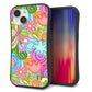 iPhone15 スマホケース 「SEA Grip」 グリップケース Sライン 【713 ミラクルフラワー】 UV印刷