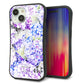 iPhone15 スマホケース 「SEA Grip」 グリップケース Sライン 【MA871 紫陽花】 UV印刷