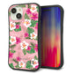 iPhone15 スマホケース 「SEA Grip」 グリップケース Sライン 【SC882 ハワイアンアロハレトロ（ピンク）】 UV印刷