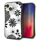 iPhone15 スマホケース 「SEA Grip」 グリップケース Sライン 【SC912 花柄モノトーン 01】 UV印刷