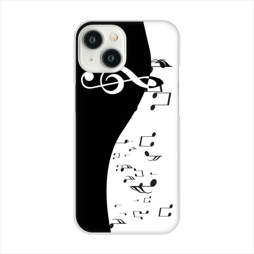 iPhone15 高画質仕上げ 背面印刷 ハードケース音符