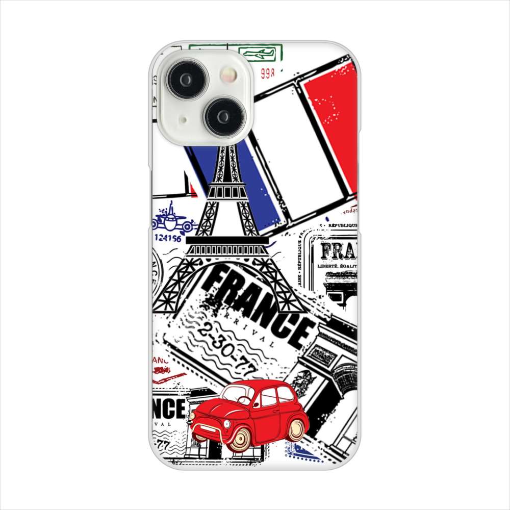 iPhone15 高画質仕上げ 背面印刷 ハードケースLOVE フランス