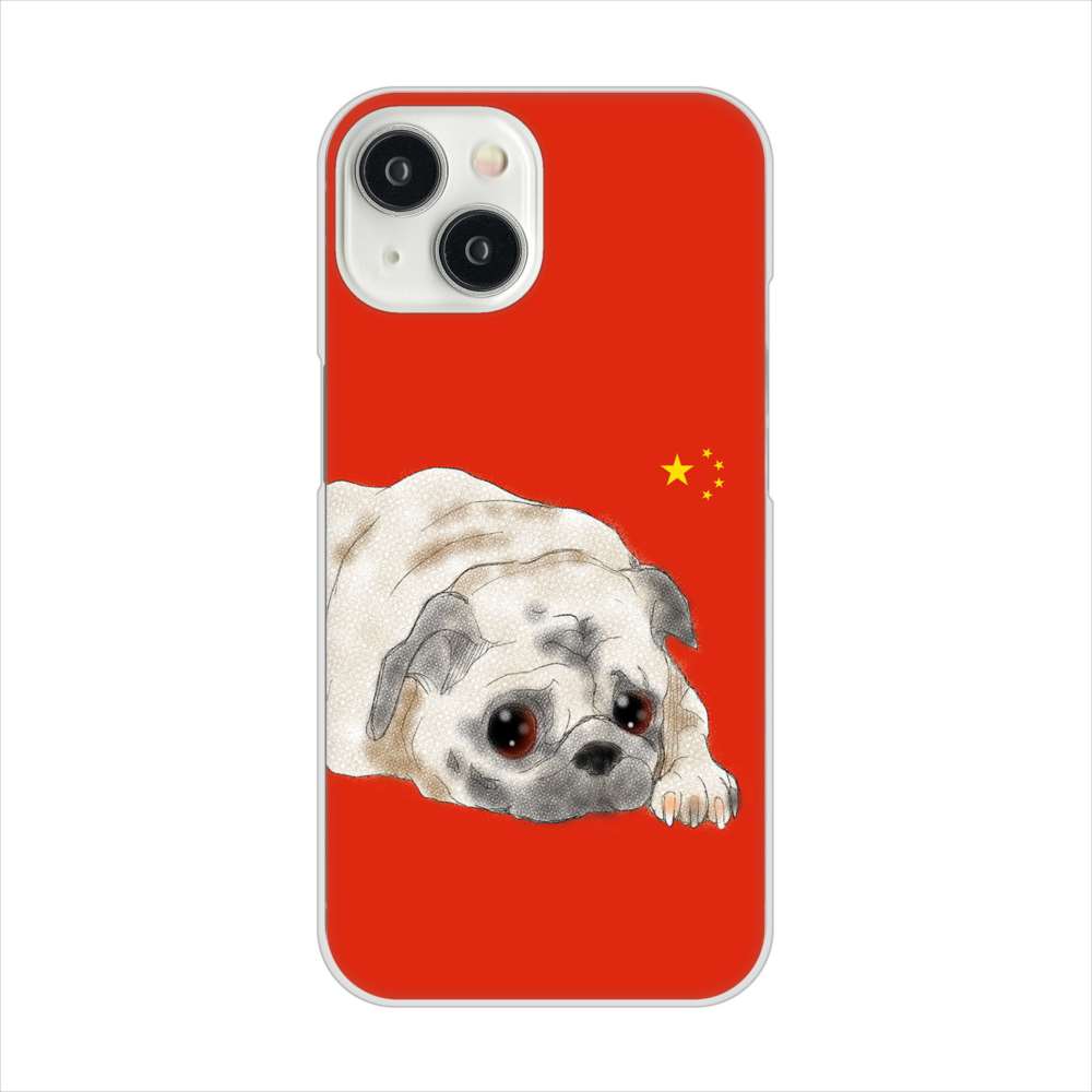 iPhone15 高画質仕上げ 背面印刷 ハードケースパグ