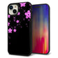 iPhone15 Plus 強化ガラス＆TPUスマホケース ガラプリ【019 桜クリスタル】