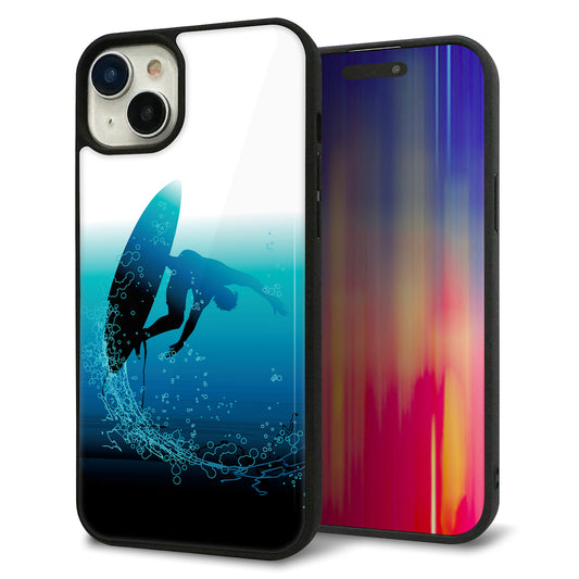 iPhone15 Plus 強化ガラス＆TPUスマホケース ガラプリ【416 カットバック】