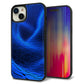 iPhone15 Plus 強化ガラス＆TPUスマホケース ガラプリ【1302 ワープブルー】
