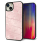 iPhone15 Plus 強化ガラス＆TPUスマホケース ガラプリ【1340 かくれハート（ローズピンク）】