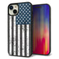 iPhone 15 Plus 強化ガラス＆TPUスマホケース ガラプリ【EK864 アメリカンフラッグビンテージ】