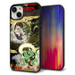 iPhone 15 Plus 強化ガラス＆TPUスマホケース ガラプリ【HA238 風神雷神 和柄】