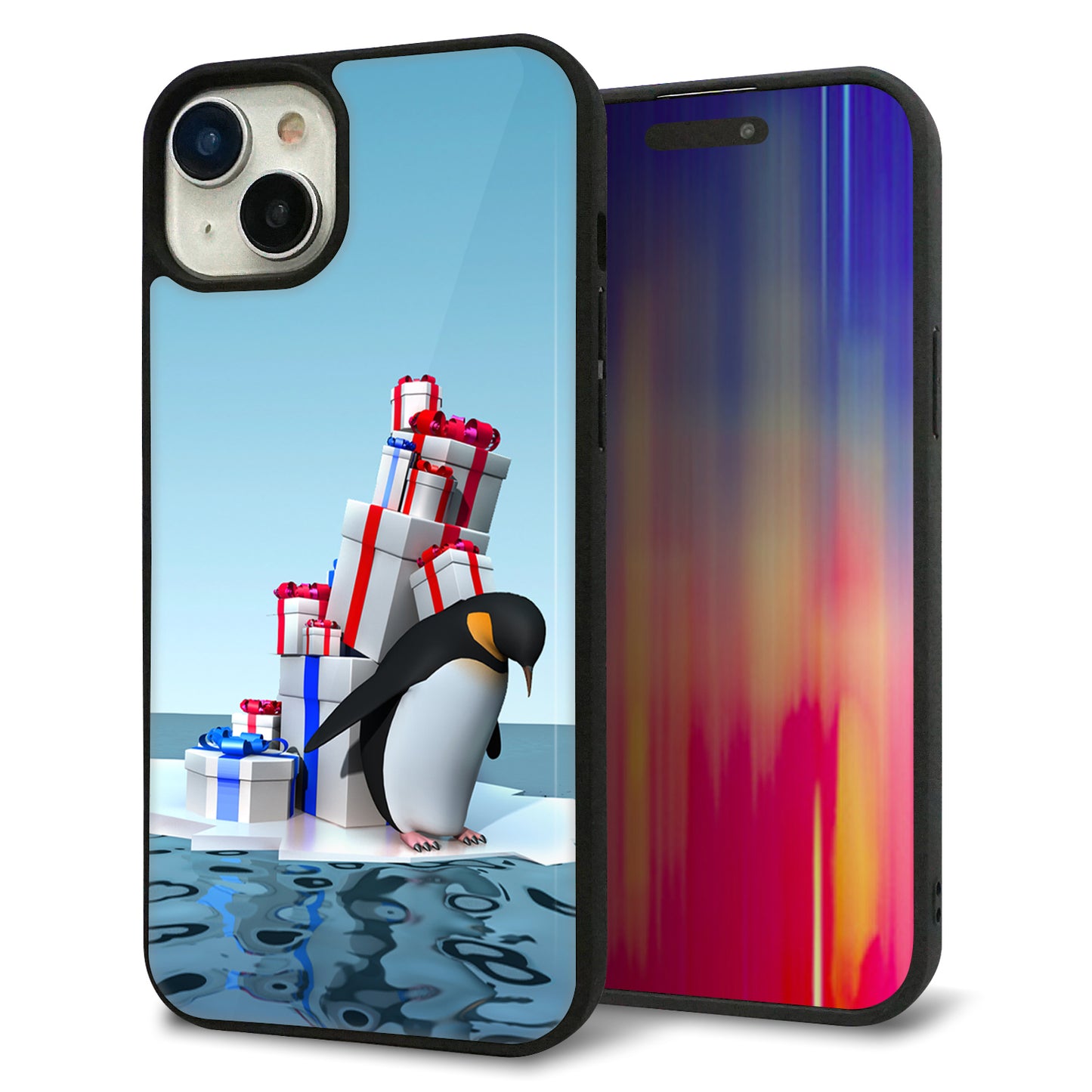 iPhone15 Plus 強化ガラス＆TPUスマホケース ガラプリ【XA805 人気者は辛い…】