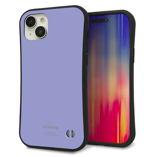 iPhone15 Plus スマホケース 「SEA Grip」 グリップケース Sライン 【KM900 パステルカラー(パステルブルー)】 UV印刷