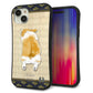 iPhone15 Plus スマホケース 「SEA Grip」 グリップケース Sライン 【TA001 コーギー 畳】 UV印刷