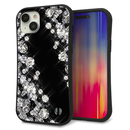 iPhone15 Plus スマホケース 「SEA Grip」 グリップケース Sライン 【VA871 ダイヤモンドフレーム】 UV印刷