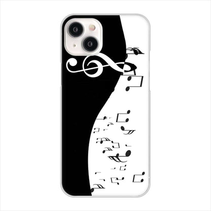 iPhone15 Plus 高画質仕上げ 背面印刷 ハードケース音符