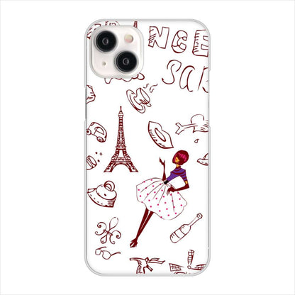 iPhone15 Plus 高画質仕上げ 背面印刷 ハードケースLOVE フランス