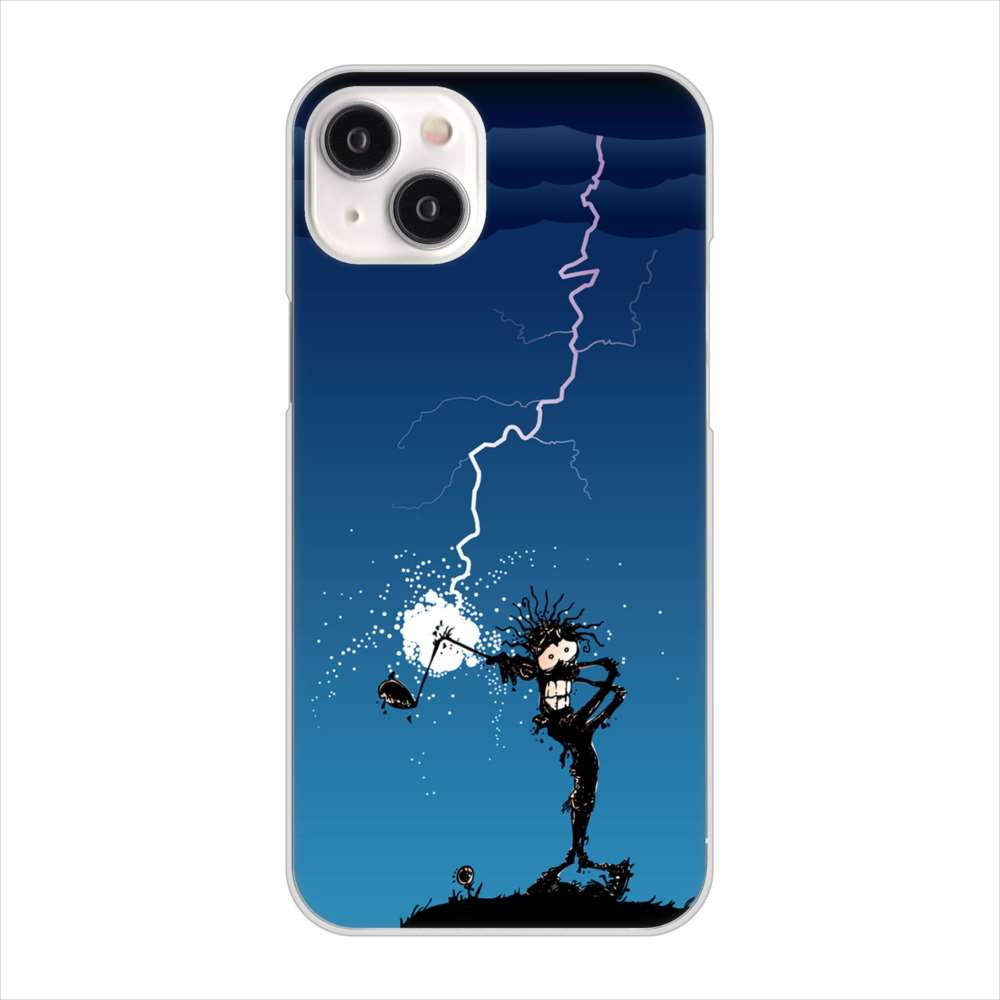 iPhone15 Plus 高画質仕上げ 背面印刷 ハードケース 【417 ゴルファーの苦難】