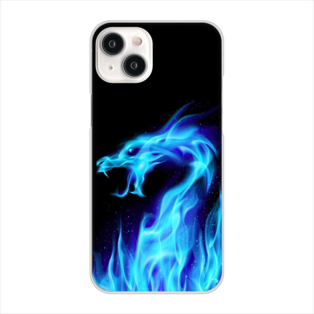 iPhone15 Plus 高画質仕上げ 背面印刷 ハードケースドラゴン