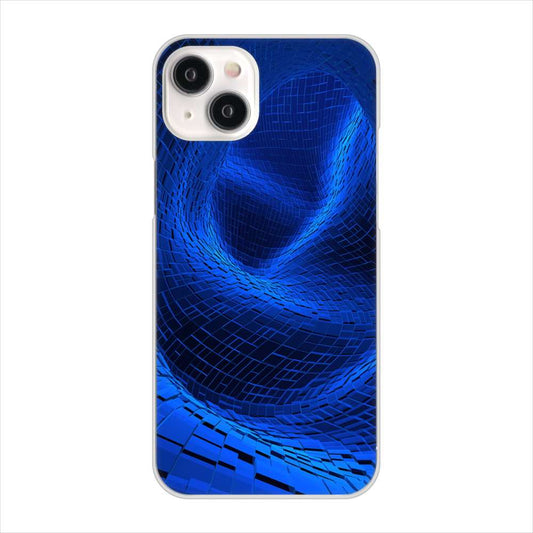 iPhone15 Plus 高画質仕上げ 背面印刷 ハードケース 【1302 ワープブルー】