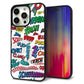 iPhone15 Pro Max 強化ガラス＆TPUスマホケース ガラプリ【271 アメリカン キャッチコピー】