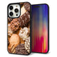 iPhone 15 Pro Max 強化ガラス＆TPUスマホケース ガラプリ【442 クッキー mix】