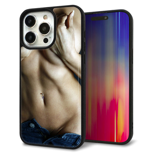 iPhone15 Pro Max 強化ガラス＆TPUスマホケース ガラプリ【602 ボディライン】