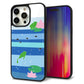 iPhone15 Pro Max 強化ガラス＆TPUスマホケース ガラプリ【HA280 カエルとオタマ】