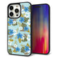 iPhone 15 Pro Max 強化ガラス＆TPUスマホケース ガラプリ【SC883 ハワイアンアロハレトロ（ブルー）】
