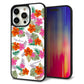 iPhone 15 Pro Max 強化ガラス＆TPUスマホケース ガラプリ【SC884 ハワイアンアロハレトロ（ホワイト）】