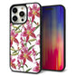 iPhone 15 Pro Max 強化ガラス＆TPUスマホケース ガラプリ【SC892 ボタニカル スカーレットリリー】