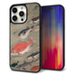 iPhone 15 Pro Max 強化ガラス＆TPUスマホケース ガラプリ【TA007 群魚】