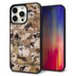 iPhone 15 Pro Max 強化ガラス＆TPUスマホケース ガラプリ【TA008 百犬】