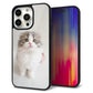 iPhone15 Pro Max 強化ガラス＆TPUスマホケース ガラプリ【VA803 まっていますネコ】