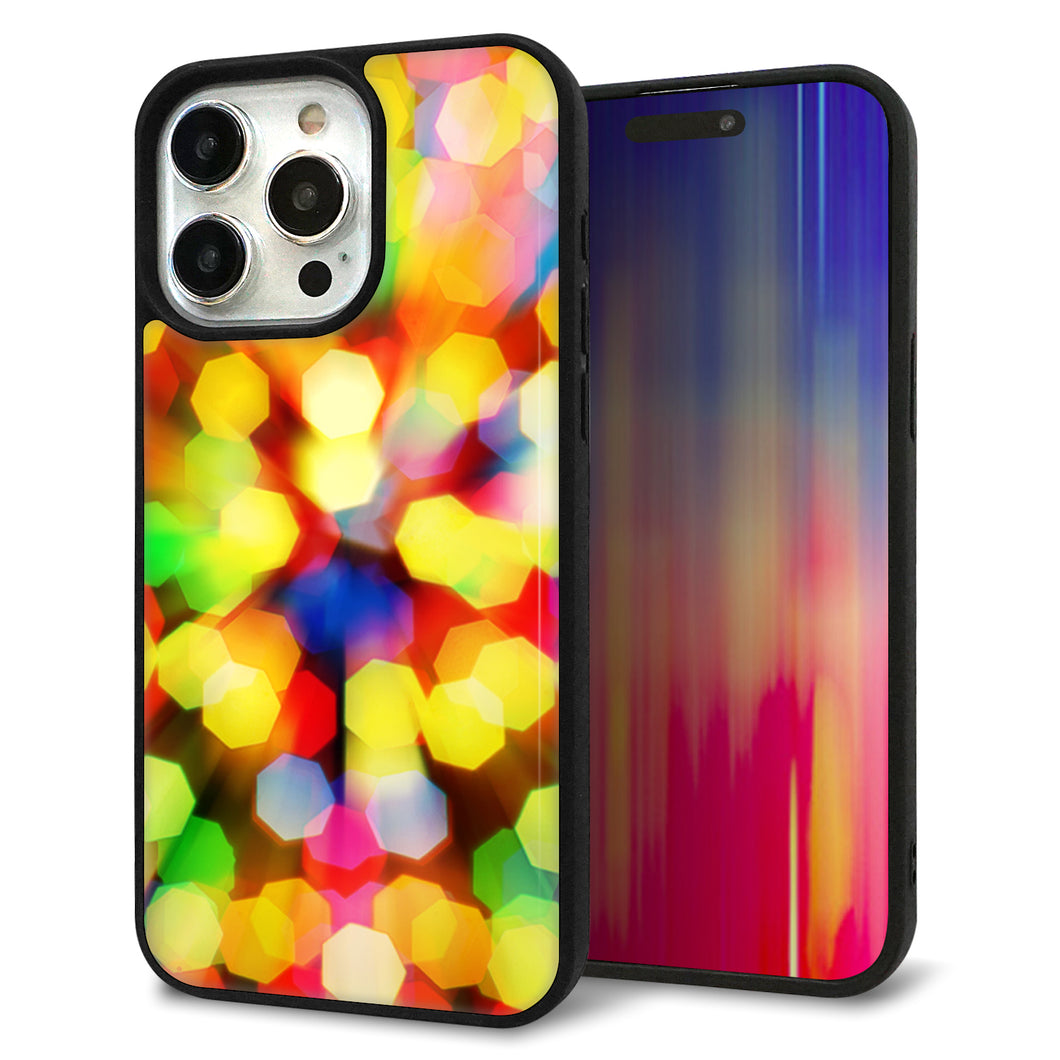 iPhone15 Pro Max 強化ガラス＆TPUスマホケース ガラプリ【VA874 未来へのワープ】
