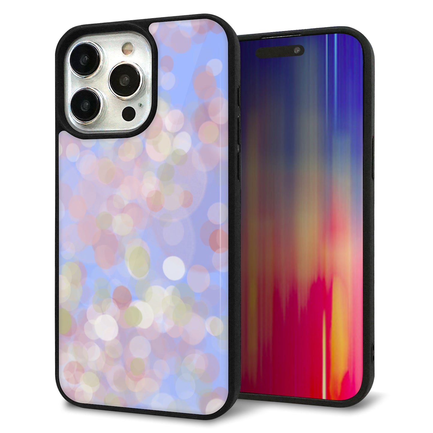 iPhone15 Pro Max 強化ガラス＆TPUスマホケース ガラプリ【YJ293 デザイン】