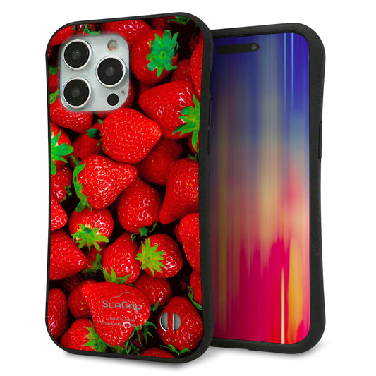 iPhone15 Pro Max スマホケース 「SEA Grip」 グリップケース Sライン 【MA881 ストロベリー】 UV印刷