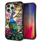 iPhone15 Pro Max スマホケース 「SEA Grip」 グリップケース Sライン 【MA996 ステンドグラス クジャク】 UV印刷