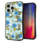 iPhone15 Pro Max スマホケース 「SEA Grip」 グリップケース Sライン 【SC883 ハワイアンアロハレトロ（ブルー）】 UV印刷