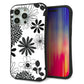 iPhone15 Pro Max スマホケース 「SEA Grip」 グリップケース Sライン 【SC912 花柄モノトーン 01】 UV印刷